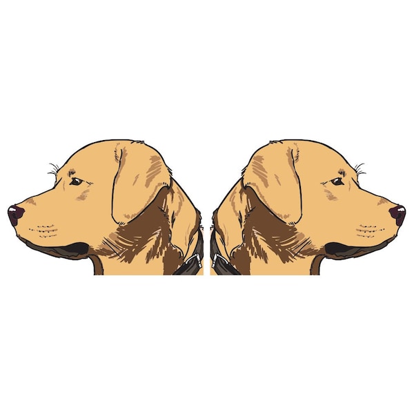 Signmission Golden Retriever Dog Decal, Dog Lover Decor Vinyl Sticker D-18-Golden Retriever - main